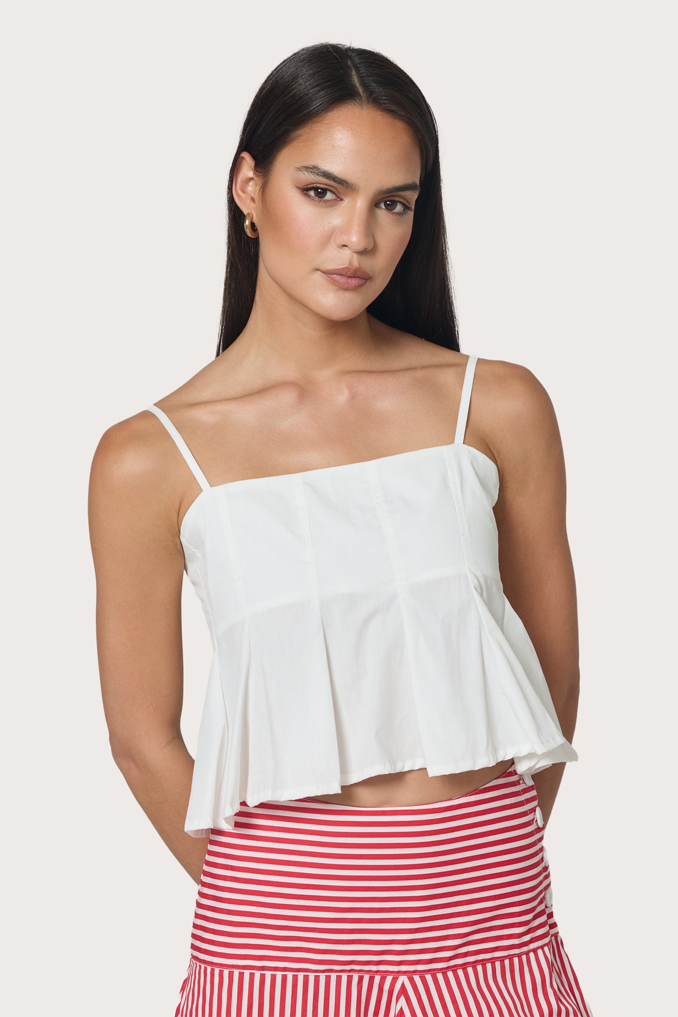 Karla Top in White – Lusana