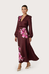 Ora Maxi Dress in Winter Floral