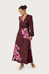 Ora Maxi Dress in Winter Floral