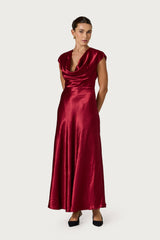 Vera Maxi Dress in Claret