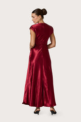 Vera Maxi Dress in Claret