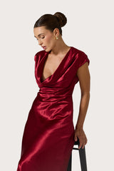Vera Maxi Dress in Claret
