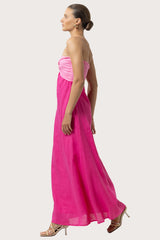 Melody Linen Maxi Dress in Ultra