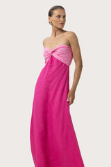 Melody Linen Maxi Dress in Ultra