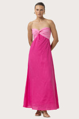 Melody Linen Maxi Dress in Ultra