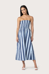 Dion Dress in Harbour Stripe