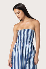 Dion Dress in Harbour Stripe