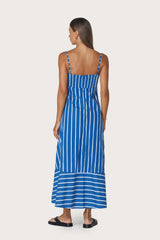 Tashi Poplin Dress in Vacay Stripe