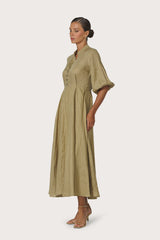 Kenny Linen Maxi Dress Cafe