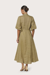Kenny Linen Maxi Dress Cafe