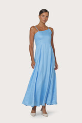 Elise Linen Dress in Neu Bleu