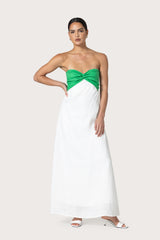 Melody Linen Maxi Dress Kelly Green