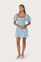 Maureen Poplin Dress in Botanical