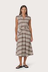 Chloe Poplin Dress Beachmark Stripe