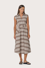 Chloe Poplin Dress Beachmark Stripe