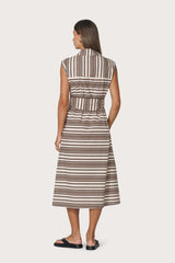 Chloe Poplin Dress Beachmark Stripe
