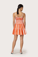 Maria Dress in Salsa Stripe