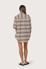 Sun Poplin Shirt in Beachmark Stripe