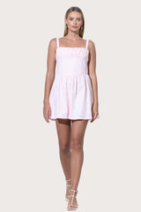 Jordin Poplin Mini Dress in Petal