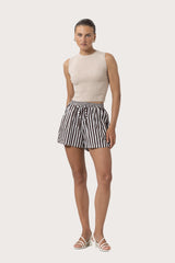 Donovan Poplin Short Pencil Stripe