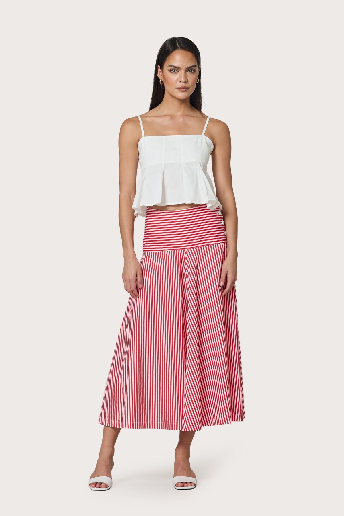 Karla Top in White – Lusana