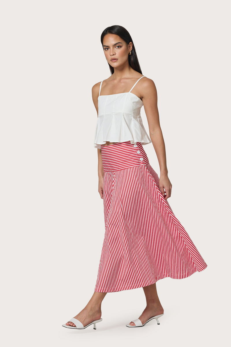 Karla Top in White – Lusana