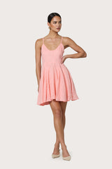 Tyra Mini Dress in Peach