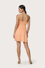 Alora Mini Linen Dress in Sorbet