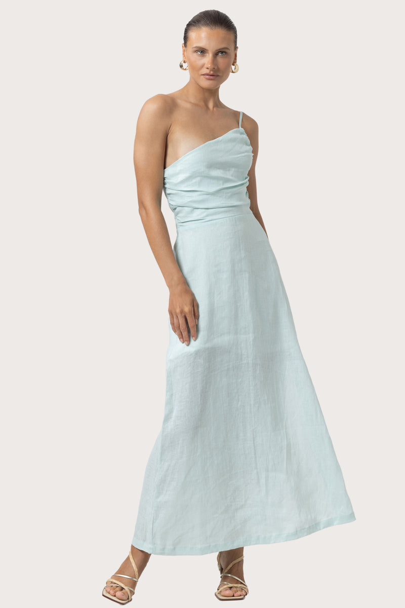 Poppy Linen Maxi Dress in Shimmer