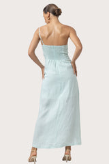 Poppy Linen Maxi Dress in Shimmer