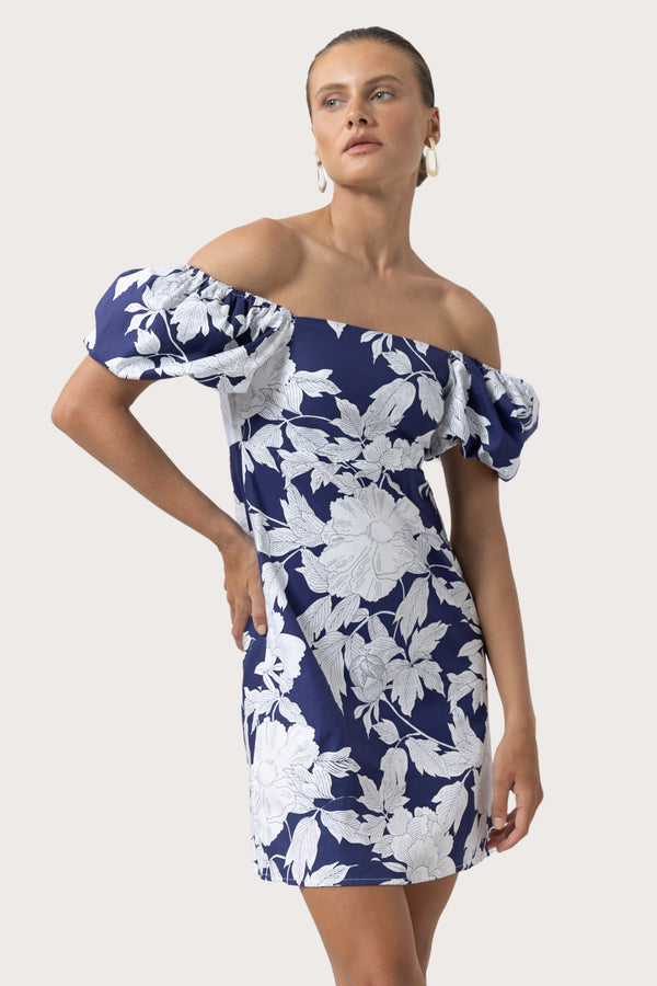 Gracie Poplin Dress in Rosa Floral