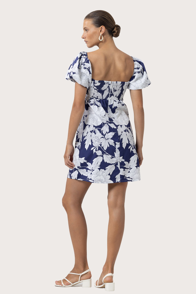 Gracie Poplin Dress in Rosa Floral