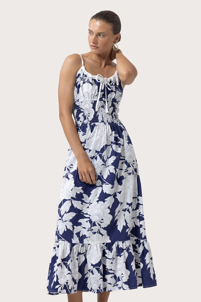 Rosana Poplin Dress in Rosa Floral