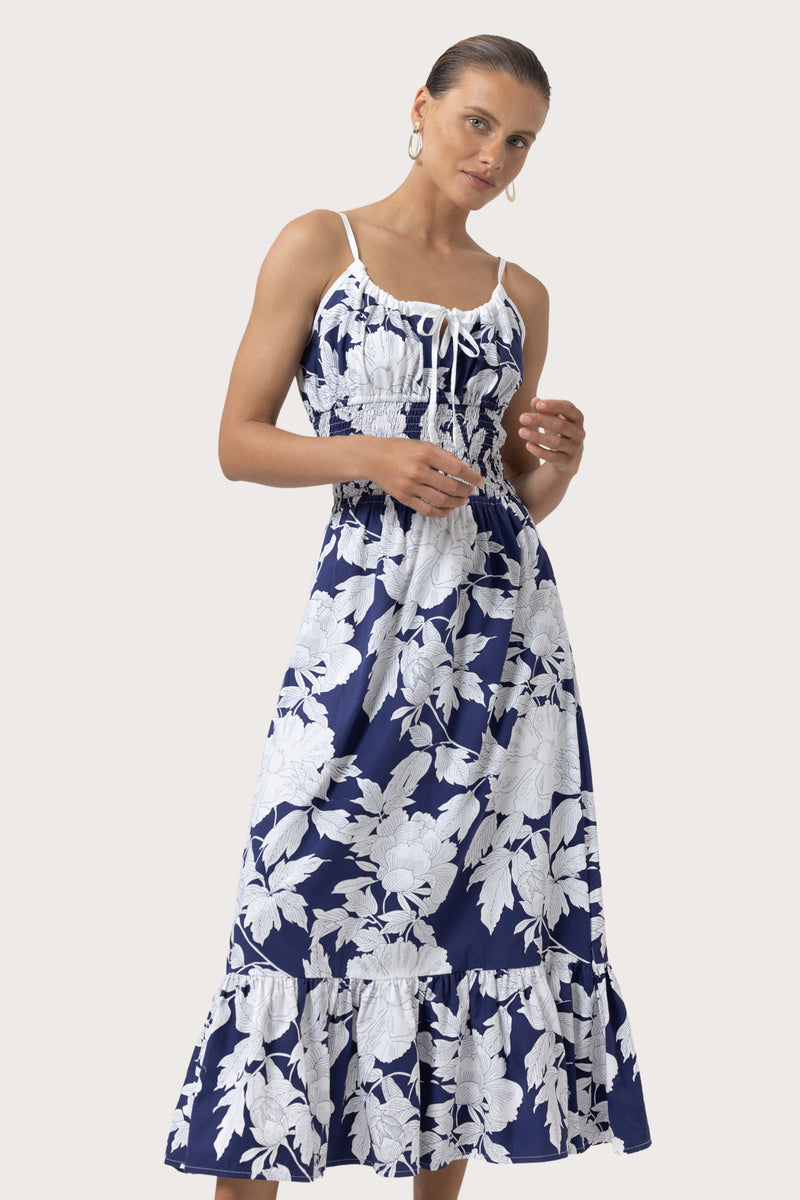 Rosana Poplin Dress in Rosa Floral