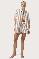 Sun Poplin Shirt in Halo Stripe