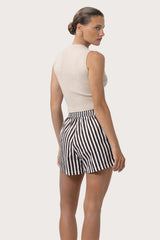 Donovan Poplin Short Pencil Stripe