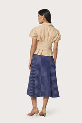 Tailor Blouse in Tan