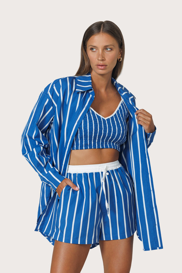 Sun Poplin Shirt in Vacay Stripe