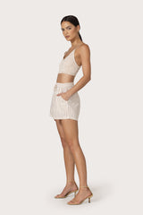 Lila Bralette in Neutral Stripe