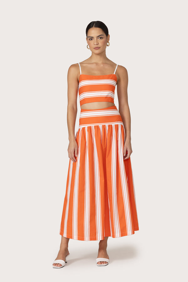 Oliver Top in Salsa Stripe