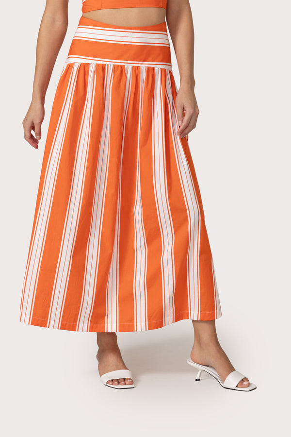 Oliver Skirt in Salsa Stripe