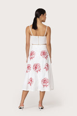Nova Poplin Skirt in Cleo Embroidery