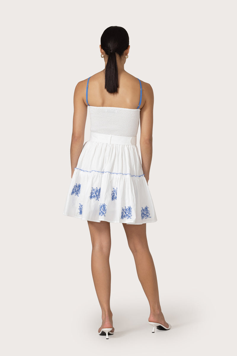 Arlen Mini Dress in Riley Embroidery