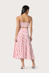 Kyla Skirt in Summer Stripe