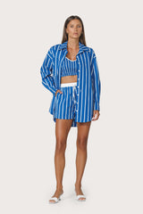 Donovan Poplin Short in Vacay Stripe