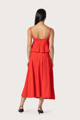 Karla Top in Crimson