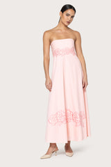 Jayne Embroidered Dress in Dahlia