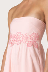 Jayne Embroidered Dress in Dahlia