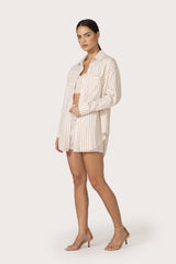 Sol Shirt in Neutral Stripe
