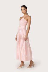 Arlen Maxi Dress in Orchid Stripe Embroidery